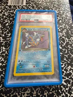 Pokemon Dark Gyarados Holo 1st Edition PSA 9 Mint With Case - Image 2