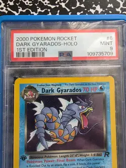 Pokemon Dark Gyarados Holo 1st Edition PSA 9 Mint With Case - Image 3