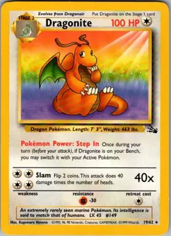 Pokemon Dragonite (19) FO 19/62 LP - Image 1