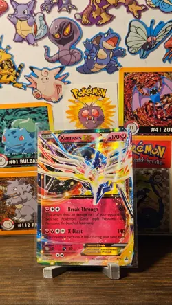 2013-2017 Pokemon XY Black Star Promos Xerneas EX #XY07 - lightly played - Image 1