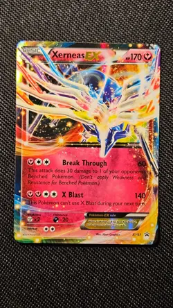 2013-2017 Pokemon XY Black Star Promos Xerneas EX #XY07 - lightly played - Image 2