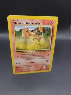 Pokemon TCG Blaine's Charmander Gym Heroes 61/132 Regular Unlimited Common LP - Image 2