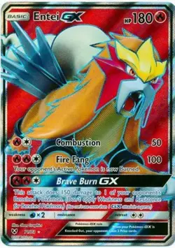 Entei GX - 71/73 - Full Art Ultra Rare HP, English Pokemon Shining Legends - Image 1