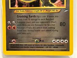 Vintage 2002 Pokemon TCG Neo Destiny SHINING STEELIX HOLO SECRET Rare 112/105 NM - Image 3