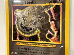 Vintage 2002 Pokemon TCG Neo Destiny SHINING STEELIX HOLO SECRET Rare 112/105 NM - Image 4