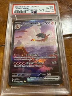 (PSA 8) CHARIZARD - 199 (199/165) Pokemon Scarlet & Violet 151 SIR - (ENGLISH) - Image 1