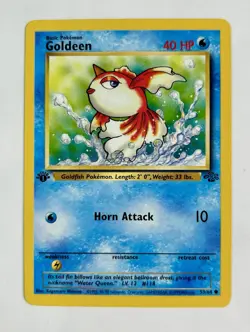 Goldeen 1999 Pokemon Game Jungle 1st Edition Common #53/64 * Light Play - Image 1
