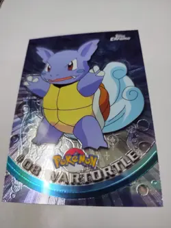 MINT/Nm Wartortle #08 Pokemon Topps Chrome Holo Foil TV Animation Vintage - Image 1
