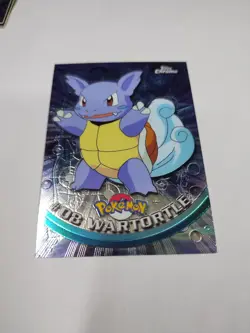 MINT/Nm Wartortle #08 Pokemon Topps Chrome Holo Foil TV Animation Vintage - Image 3