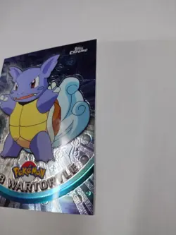 MINT/Nm Wartortle #08 Pokemon Topps Chrome Holo Foil TV Animation Vintage - Image 4