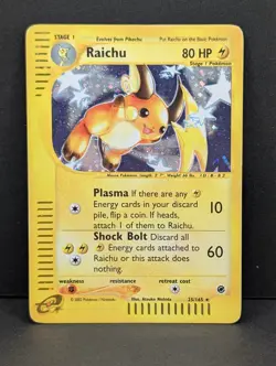 Raichu 025/165 Expedition Base Set Holo Rare Pokemon TCG Nintendo pikachu - Image 1