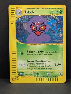 Arbok 003/165 Expedition Base Set Holo Rare Pokemon TCG Nintendo e-reader MP+ - Image 1