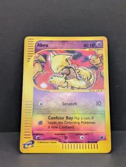 Abra 093/165 Expedition Base Set Reverse Holo Rare Pokemon TCG Nintendo LP+ - Image 3