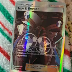 Pokemon Ingo & Emmet Full Art Ultra Rare Trainer Holo Team Up 176/181 Eng - Image 1