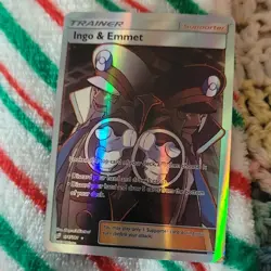 Pokemon Ingo & Emmet Full Art Ultra Rare Trainer Holo Team Up 176/181 Eng - Image 2