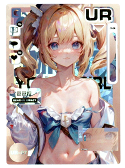 ❤BARBARA Goddess Story Anime Waifu Card - LOVE DIARY UR-07 GENSHIN IMPACT Card - Image 1