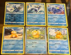 6x Golduck Psyduck Pokemon Cards Collection Set Multiple Sets Water Deck Build - Image 1