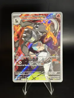 Pokemon TCG Team Rockets Houndoom Illustration Rare Card 191/182 Destined Rivals - Image 1