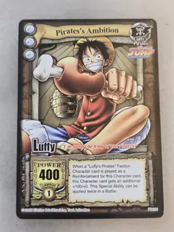 2005 One Piece CCG Pirate’s Ambition Luffy PR001 Shonen Jump Promo Card Vintage - Image 1