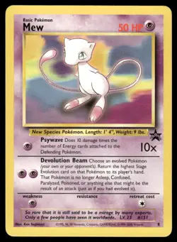 Pokemon Cards Mew 8 Wizards Black Star Promos Promo *2 - Image 1