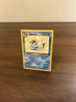 Pokemon TCG Vaporeon Jungle 28/64 Rare 1999 Wizards Base Set Non-Holo Card LP - Image 3