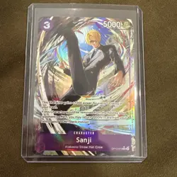 One Piece Card Game 🏴‍☠OP12-070 Sanji Rare NM Alt Art Foil ENGLISH - Image 1