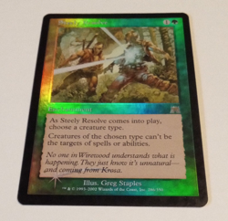 MTG Steely Resolve Onslaught Foil 2002 NM - Image 1