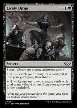 Lively Dirge - Foil OTJ LP MTG - Image 1
