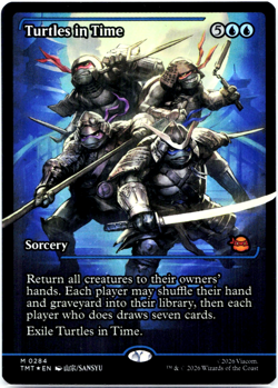 Turtles in Time (Showcase) #0284 FOIL Teenage Mutant Ninja Turtles MTG NM 💧 - Image 3