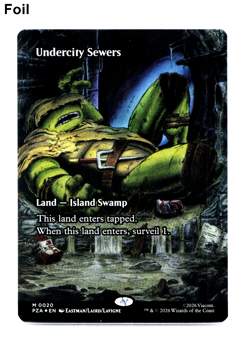Undercity Sewers (Borderless) Teenage Mutant Ninja Turtles Eternal-Legal Foil NM - Image 1