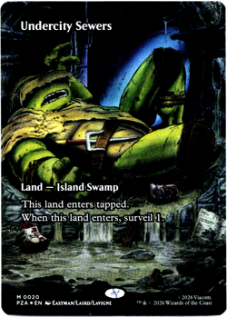 Undercity Sewers (Borderless) Teenage Mutant Ninja Turtles Eternal-Legal Foil NM - Image 3