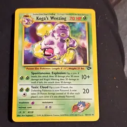 Pokemon TCG Koga's Weezing 50/132 Gym Challenge 70 HP 1st Edition Uncommon 2000 - Image 1