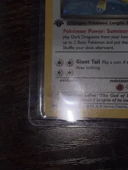 Pokemon TCG Dark Dragonite Holo Rare Card First Edition 5/82 - Image 5