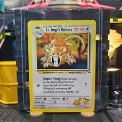 Lt. Surge's Raticate Gym Heroes Pokemon TCG 51/132 Unlimited Uncommon - Image 1