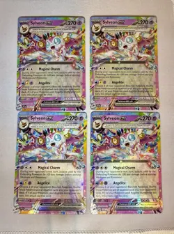 Sylveon ex 086/191 Playset 4x – Surging Sparks – NM – Pokemon TCG - Image 1