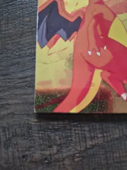 1999 Topps Pokemon Pikachu's Vacation Trapped Charizard Foil #51 - Has 3 Creases - Image 3
