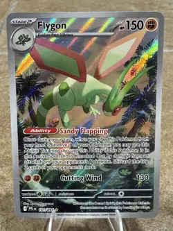 Flygon 101/094 Phantasmal Flames Holo Illustration Rare Pokemon English NM PFL - Image 1