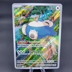 Pokemon TCG Snorlax 051 Promo Scarlet Violet Black Star Holo LP - Image 1