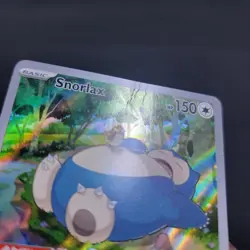 Pokemon TCG Snorlax 051 Promo Scarlet Violet Black Star Holo LP - Image 3
