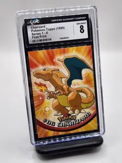 Charizard - Pokemon Topps Series 1-6 First Print, NM/Mint (CGC 8) - Image 1