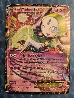 Pokemon TCG Meloetta EX RC11/RC25 Legendary Treasures Radiant Collection - Image 1