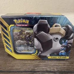 NEW Pokemon Melmetal & Lucario GX Tag Team Tin Power Partnerships 2019 SEALED - Image 1