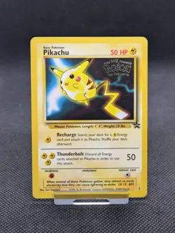 Pokemon Pikachu 4 Black Star Promo The First Movie WOTC LP EXCELLENT - Image 1