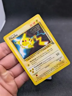 Pokemon Pikachu 4 Black Star Promo The First Movie WOTC LP EXCELLENT - Image 2