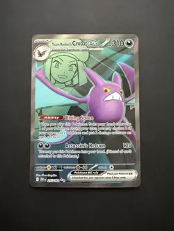 Pokemon Team Rocket's Crobat ex Sv10: Destined Rivals 217/182 Ultra Rare - NM. - Image 1