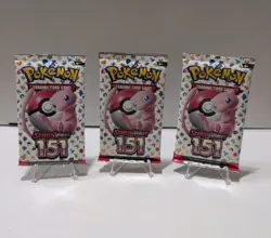 Pokemon Scarlet And Violet 151 (3) Sealed Booster Packs - Image 1
