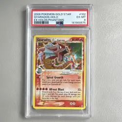 Pokemon Gold Star Gyarados Holo EX Holon Phantoms 102/110 PSA 6 - Image 1
