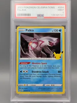 2023 Pokemon Celebrations 004/025 Palkia Holo PSA 9 - Image 1