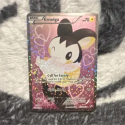 Emolga RC23/RC25 Legendary Treasures Radiant Collection Full Art Holo Pokemon - Image 1