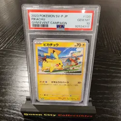 PIKACHU - PSA 10 - 2023 POKEMON SCARLET VIOLET PROMO JPN GYM EVENT CAMPAIGN #120 - Image 1
